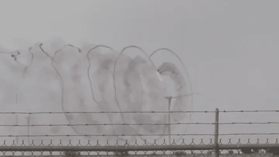 Un rayo prendió fuego una turbina eólica