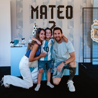 Mateo Messi y su cumpleaños temático