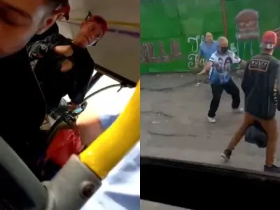 Un pasajero le pegó a un chofer del colectivo