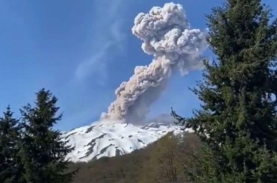 El humo de un volcán chileno llegó a Argentina