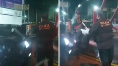 L-Gante se peleó con un policía: "Guardá el fierro"