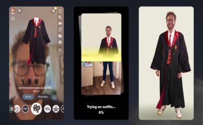 Snapchat habilita una opción para probarse ropa con filtros de realidad aumentada
