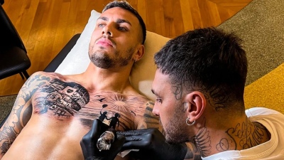 El nuevo tatuaje bostero de Leo Paredes