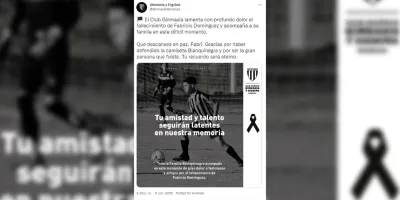 Murió el jugador que se había electrocutado en la cancha