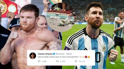 Canelo se picó con Messi por un supuesto gesto contra México