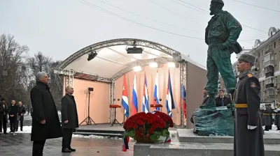 Inauguraron una estatua de Fidel Castro en Moscú