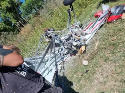 Volaba en parapente, chocó contra un tendido eléctrico y murió