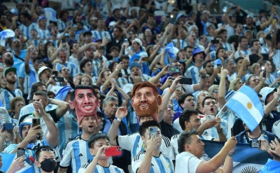 La hinchada argentina fue nominada como la "mejor afición del año"