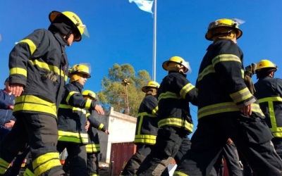 Incendio de una vieja terminal en Florencio Varela