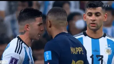 Se supo qué le dijo al oído Enzo Fernández a Mbappé