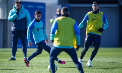 "Pocho" Román entrenó con el plantel principal del Barcelona