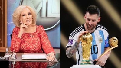 Mirtha Legrand subastó una camiseta firmada por Messi y recaudó millones