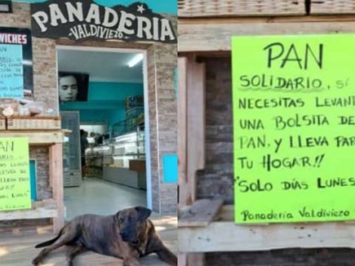 El emotivo gesto de una panadería: "Si necesitás levantá una bolsita de pan y llevá"