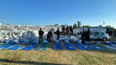Encuentran 426 kilos de cocaína en un cargamento de porotos