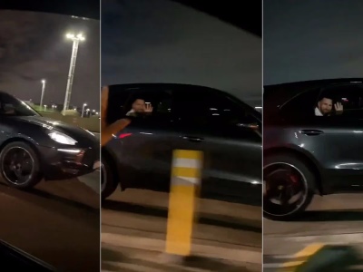 Messi bajó la ventanilla y saludó a una fanática en plena autopista: el video