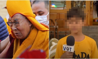 El niño del polémico video del Dalai Lama rompió el silencio
