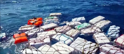Encontraron dos toneladas de cocaína flotando en el Mediterráneo