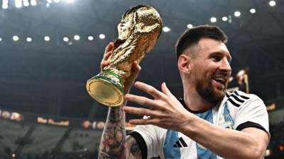 El nombre de Argentina ya está impreso en la copa del mundo