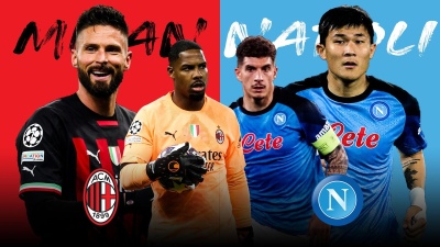 Napoli vs Milan: horario, tv y posibles formaciones