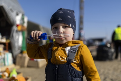 Niños ucranianos regresan a su país