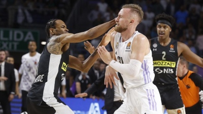 Video: tremenda pelea entre los jugadores de básquet del Real Madrid y del Partizan