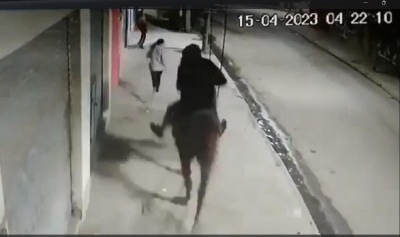 El ladrón de Florencio Varela que roba a caballo: el video