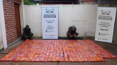 Salta: secuestran 347 kilos de cocaína, $80 millones y detienen a 4 sospechosos