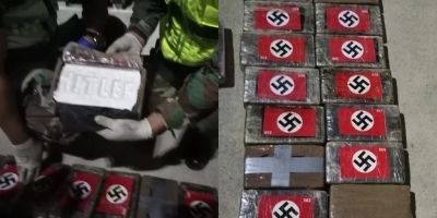 Perú incauta 58 kilos de cocaína destinada a Bélgica con símbolos nazis