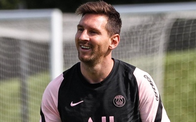 Messi volvió a entrenarse con el PSG