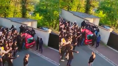 Después de insultar a Messi, los hinchas del PSG fueron a la casa de Neymar