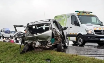 San Pedro: una mujer fallecida y varios heridos graves por choque frontal en Ruta 9