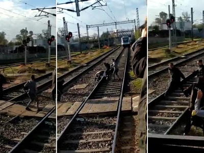 Tremenda pelea en las vías del tren Roca: golpes, piedrazos y cinco detenidos