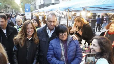 Daniel Scioli se mostró con Victoria Tolosa Paz