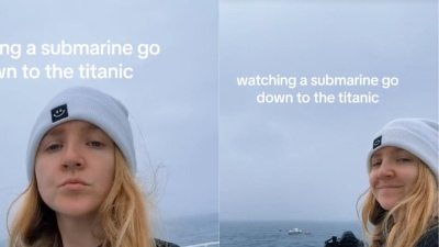 Una joven fotografió los últimos momentos del submarino: Video