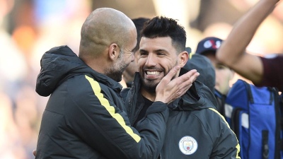 El divertido cruce entre Guardiola y el Kun Agüero