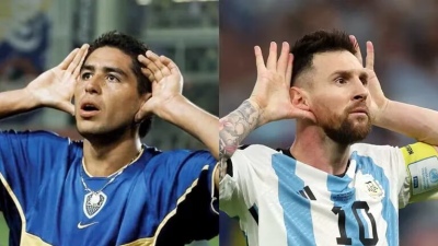 Messi habló sobre ponerse la camiseta de Boca en la despedida de Riquelme