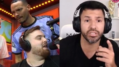 El Kun Agüero, sacado con un streamer: "Decimelo en la cara, la c... de tu madre"