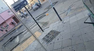 Ráfagas de viento y destrozos en Comodoro Rivadavia