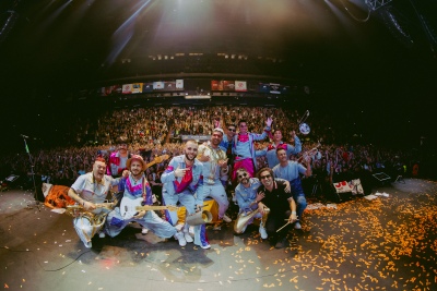 Los Caligaris cerraron "Veinticirco" en el Luna Park