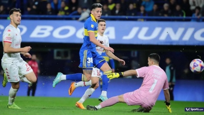 Boca le ganó a Huracán en la Bombonera