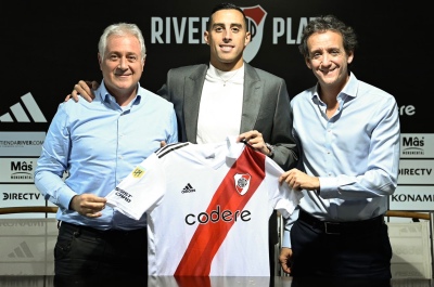 Ramiro Funes Mori fue presentado como nuevo jugador de River