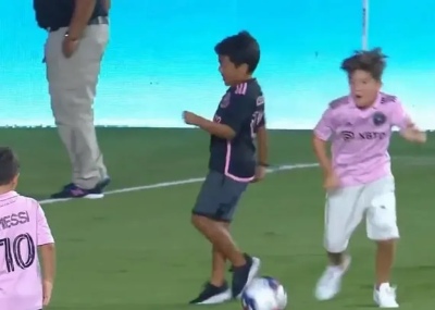 El tremendo caño de Thiago Messi: el video