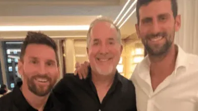 Fotón: Se reunieron Messi y Djokovic en Nueva York