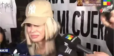 Stefy Xipolitakis lloró en la marcha contra Aníbal Lotocki: “Me puedo morir mañana”