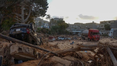 Continúa la búsqueda de desaparecidos después de las inundaciones en Libia