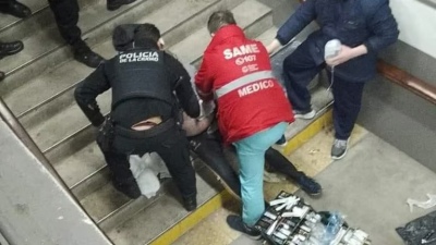 Estación Palermo del tren San Martín: un pasajero fue apuñalado y debió ser hospitalizado