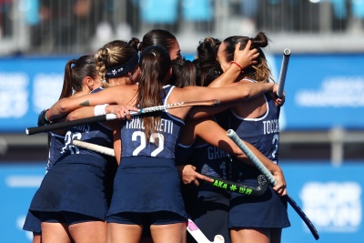 Las Leonas golearon a Uruguay en su debut en los Juegos Panamericanos 2023