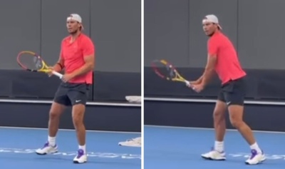 Rafa Nadal subió un video entrenando, 259 días después de lesionarse