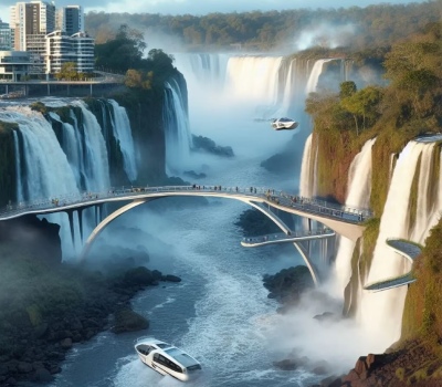 Así se verían las Cataratas del Iguazú en 100 años, según la inteligencia artificial