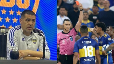 Riquelme bancó a Fabra tras la expulsión en la final: "Es un fuera de serie"